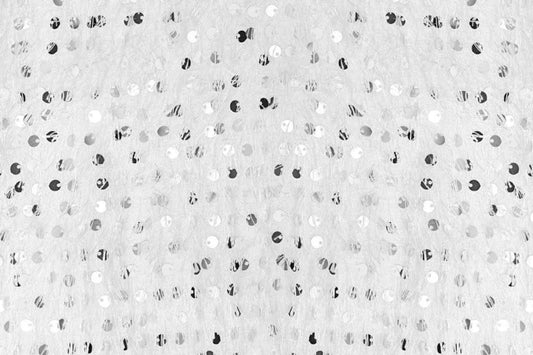 White Silver Sequin Eyelash Top
