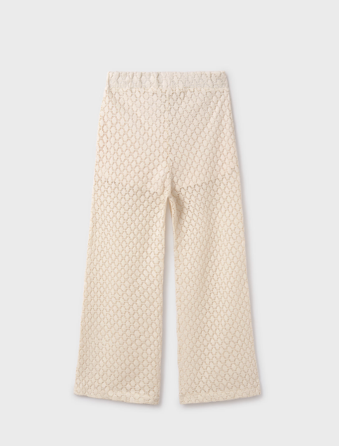 2pc Off White Crochet Top w Pant