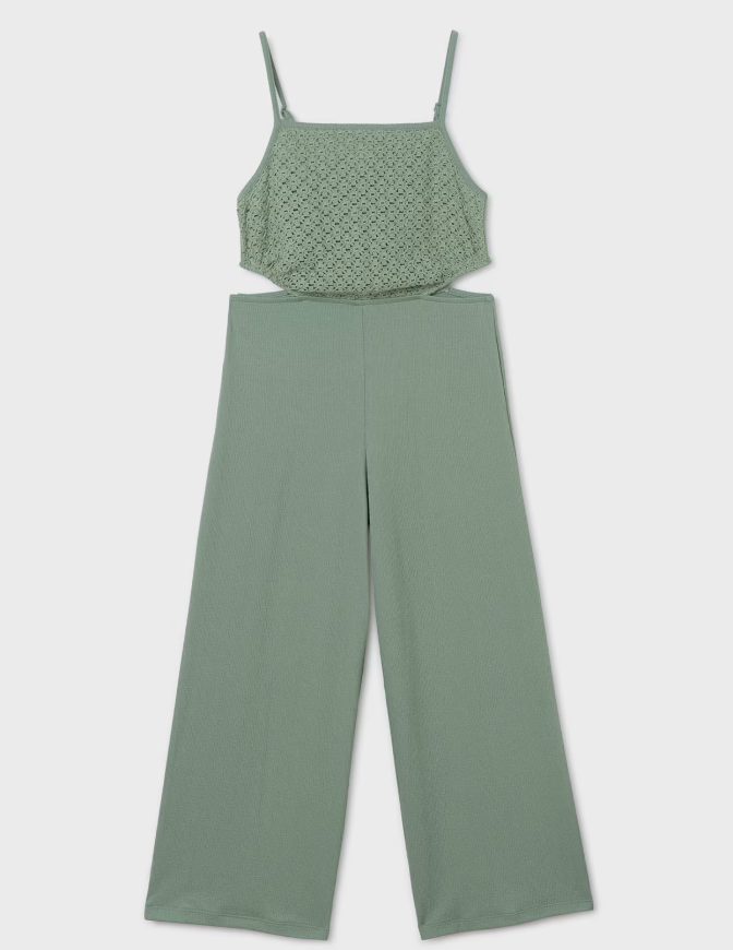 Sage Green Knit Jumpsuit