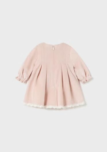Soft Pink Velvet Dress