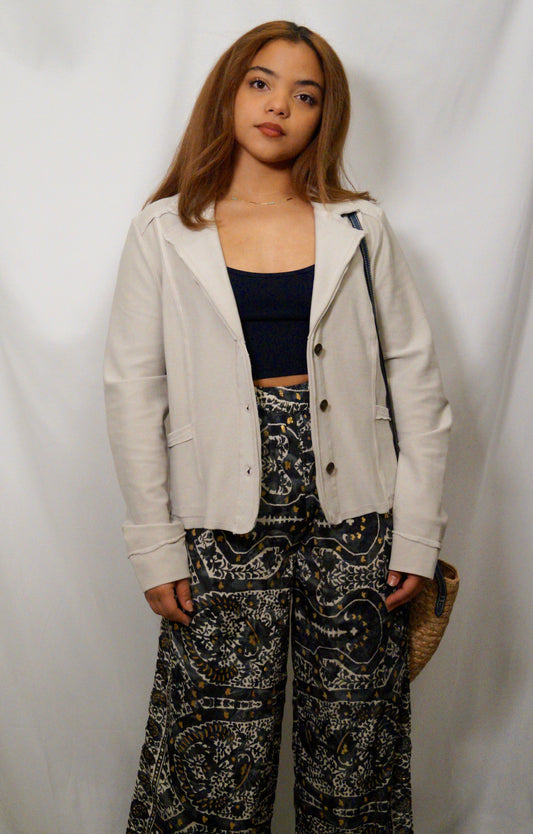 Black & White w Gold Accent Pant