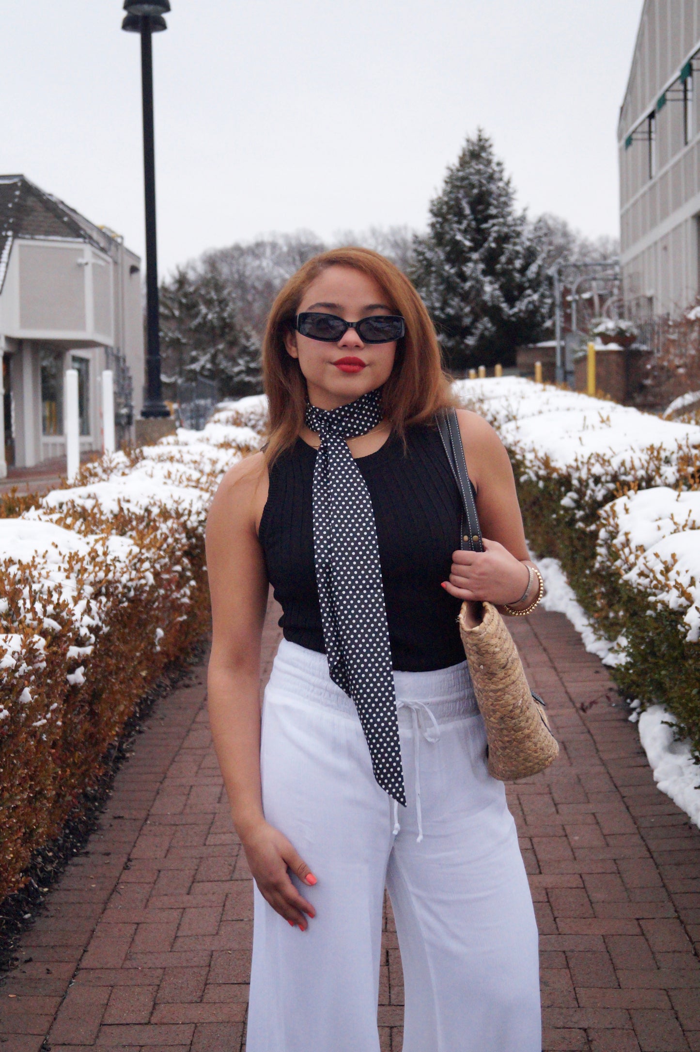 White Fully Lined Pant