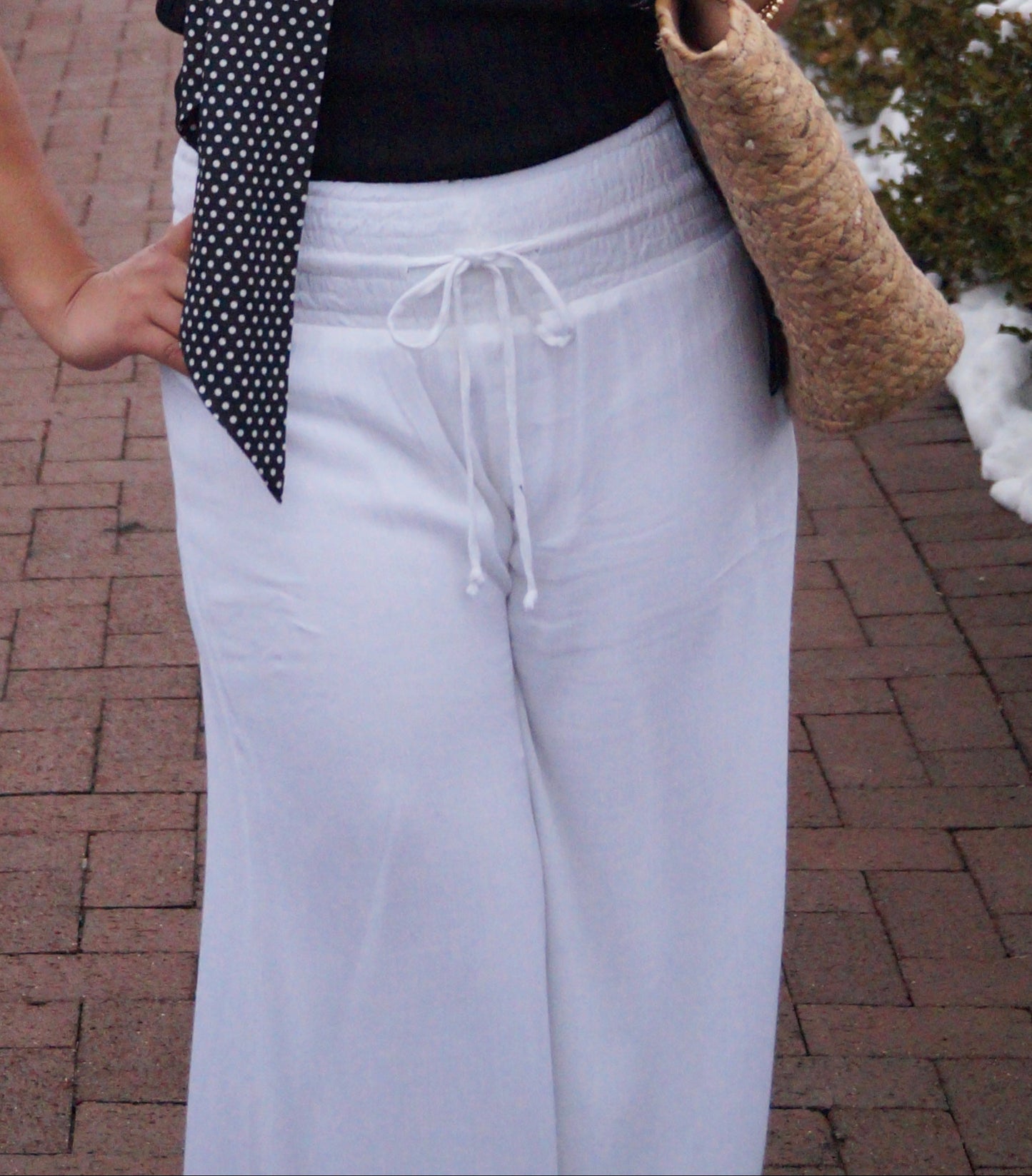 White Fully Lined Pant