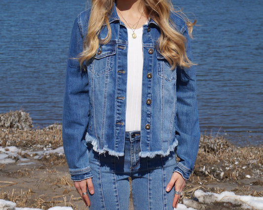 Penelope Med Blue Denim Jacket