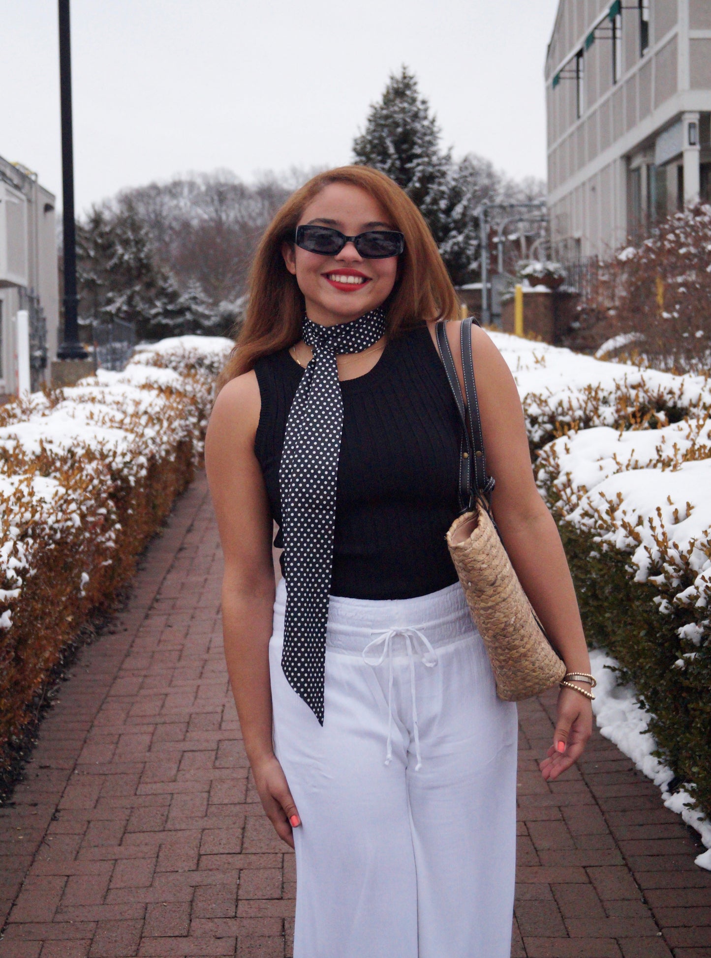 White Fully Lined Pant