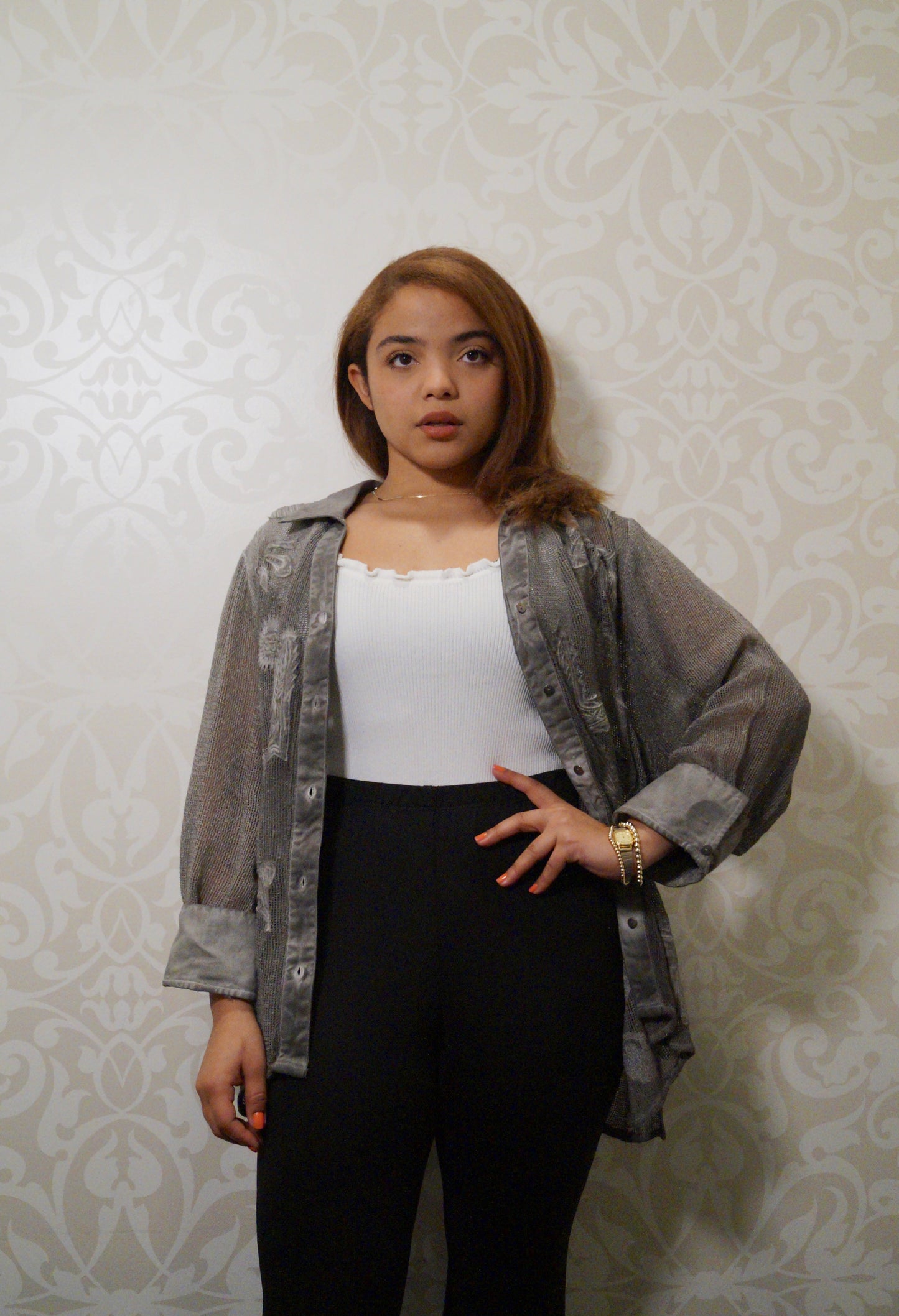 Black High Rise Flared Pant