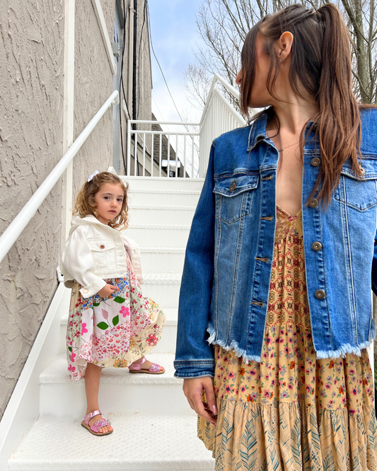 Off White Hooded Denim Jacket