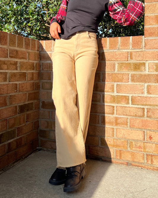 Safari Wide Leg Denim Pant