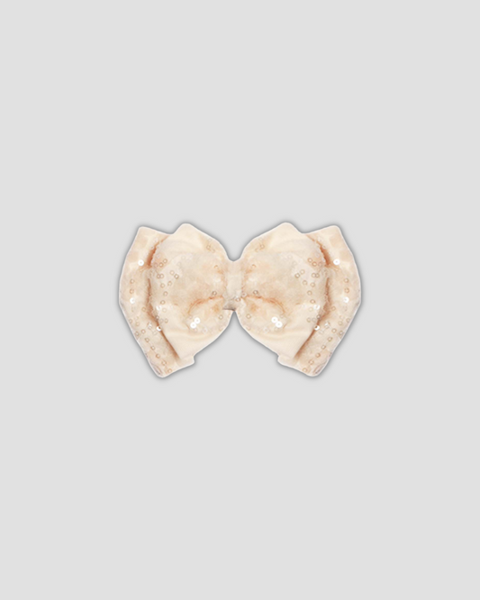 Mabel & Honey Cream Sparkle Soft HB - Girls’ Sparkle Hair Accessory