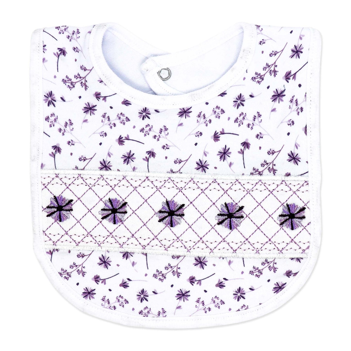 purple floral baby gift set, 5 piece newborn essentials set, boutique baby shower gift girl, floral print baby clothing set, unisex floral baby bundle, infant layette gift set boutique, cotton floral newborn set, purple baby outfit bundle, baby girl floral take home outfit, boutique floral gift pack