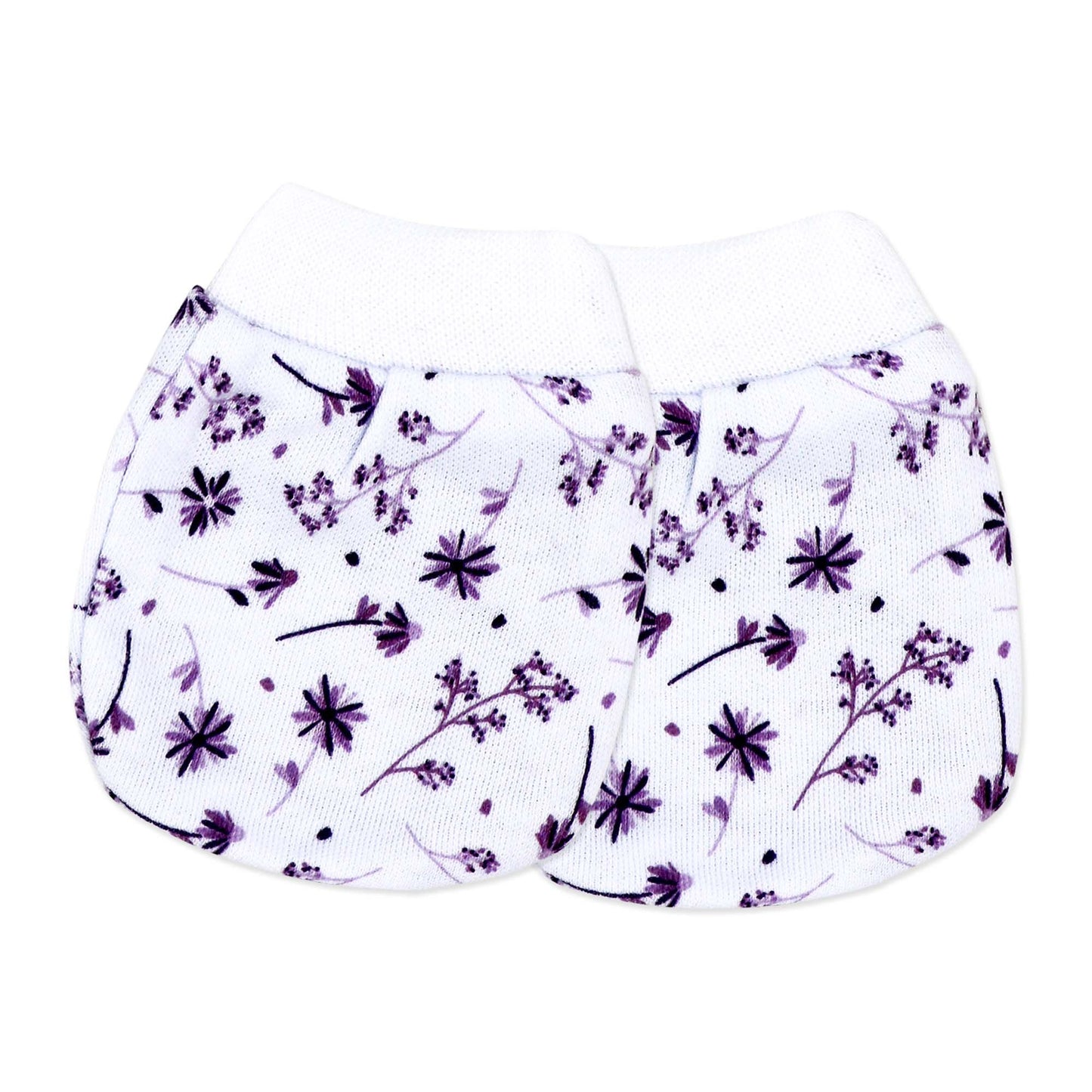 purple floral baby gift set, 5 piece newborn essentials set, boutique baby shower gift girl, floral print baby clothing set, unisex floral baby bundle, infant layette gift set boutique, cotton floral newborn set, purple baby outfit bundle, baby girl floral take home outfit, boutique floral gift pack