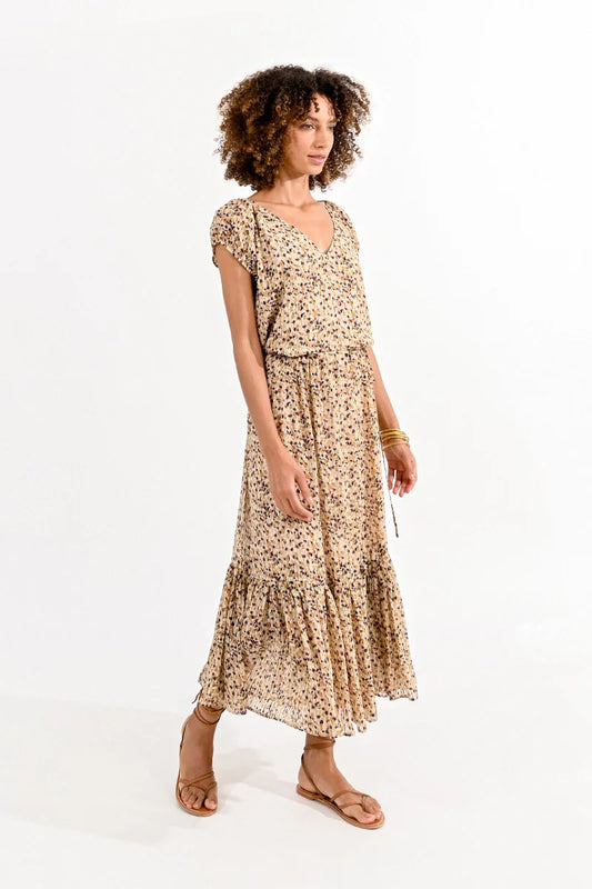 Beige Multi Maxi Dress