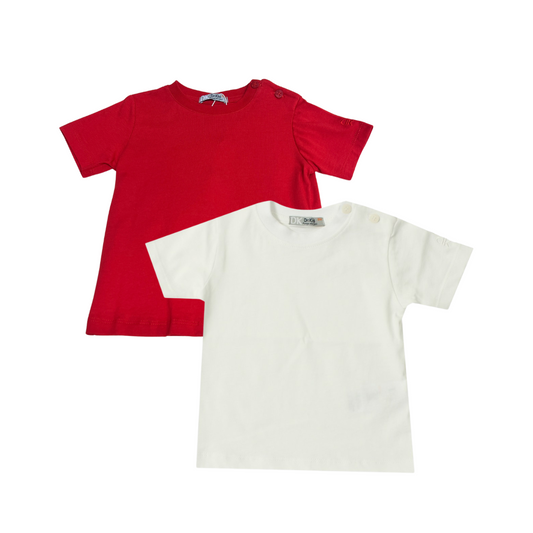 T-Shirt w Button Detail on Shoulder