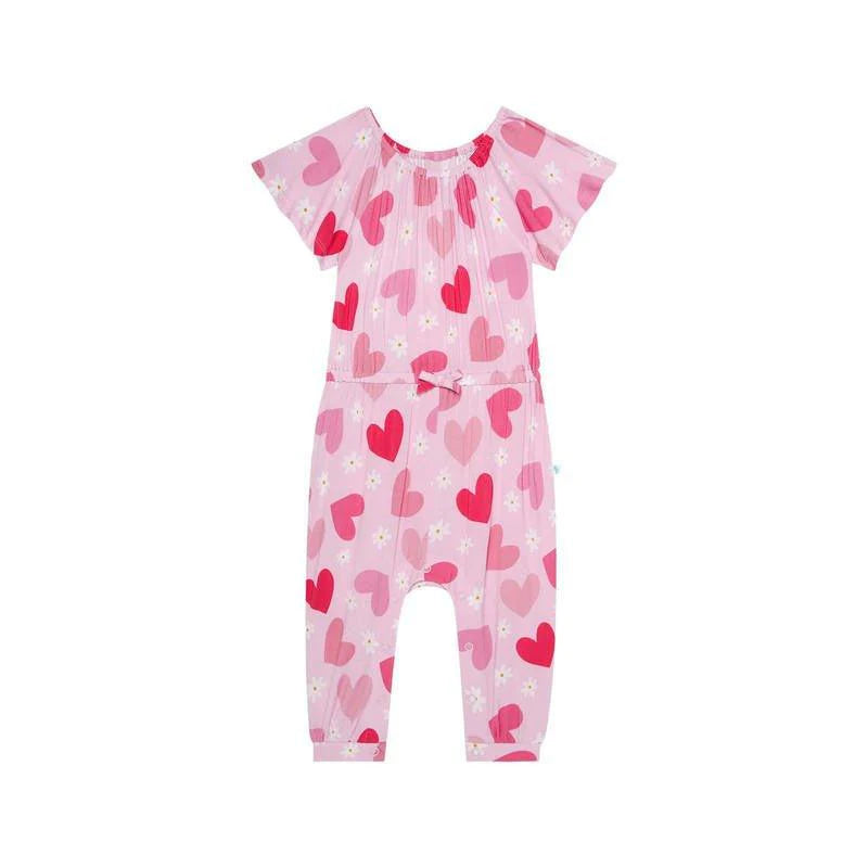 Daisy Love - Flutter Sleeve Jumpsuit w Snaps