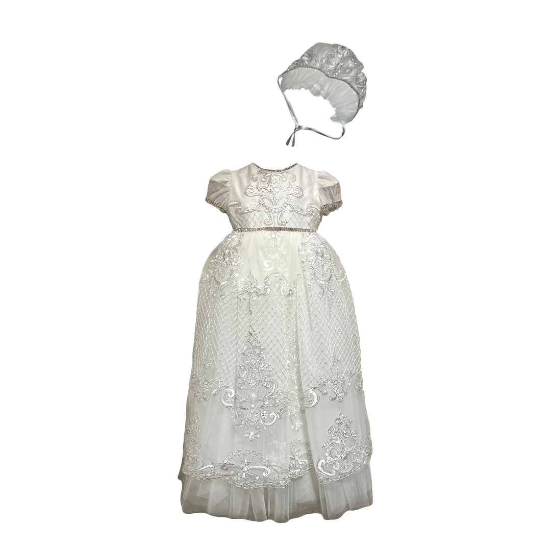 VERA Christening Girl Dress - Expressions Boutique - Huntington, NY VERA Christening Girl Dress - Expressions Boutique - Huntington, NY