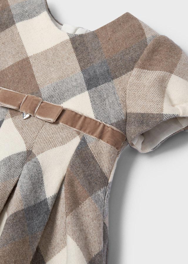 Camel Plaid Dress