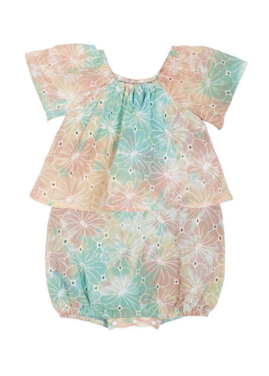 Blue Multi Eyelet Onesie