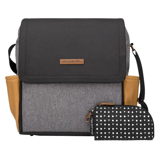 Camel & Graphite Boxy Backpack