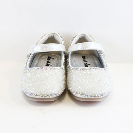 Clear Stone Flat Shoes