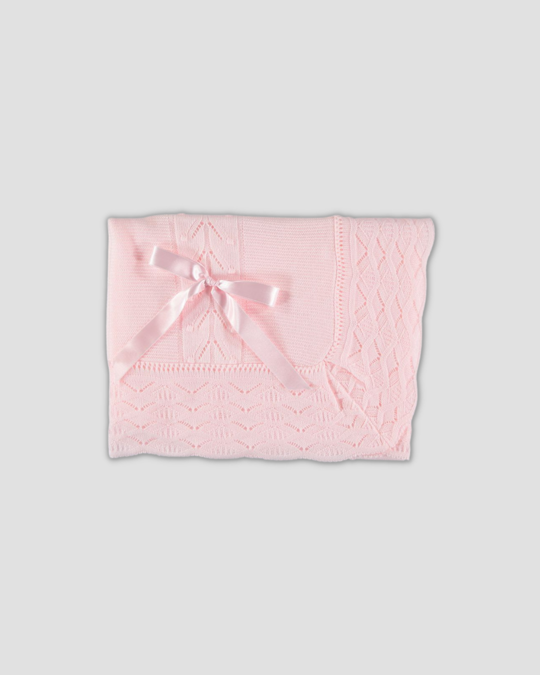 Baby Pink Knit Blanket