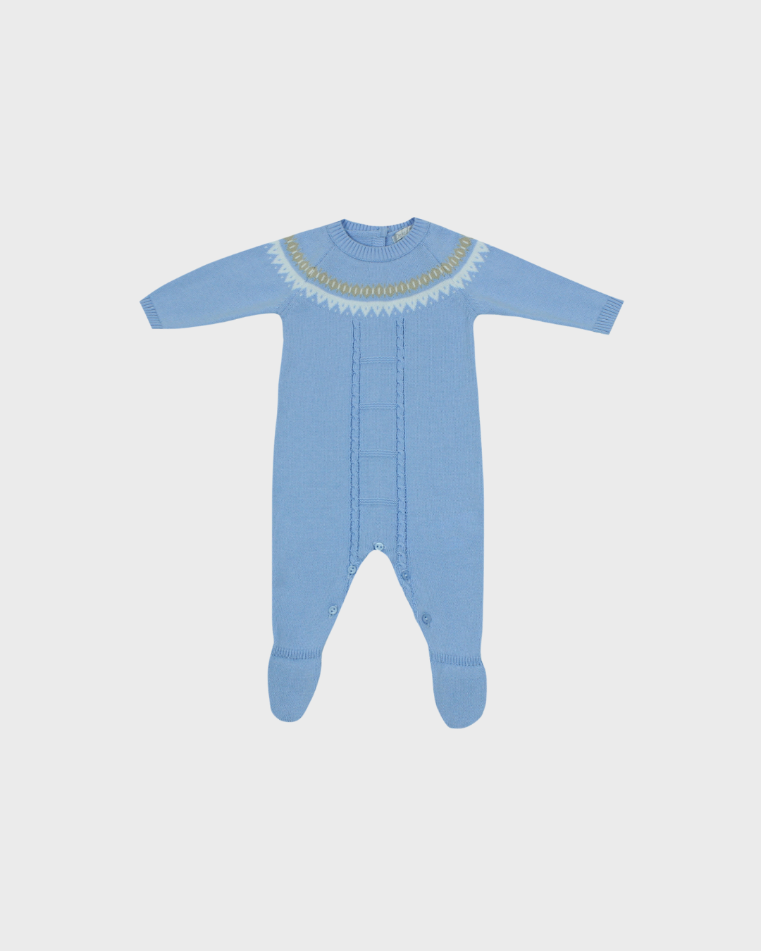 Knit Coverall w Buttons on Back