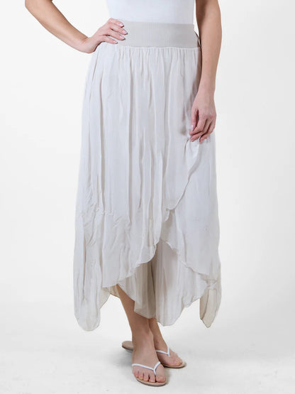 Beige Pull On Pant