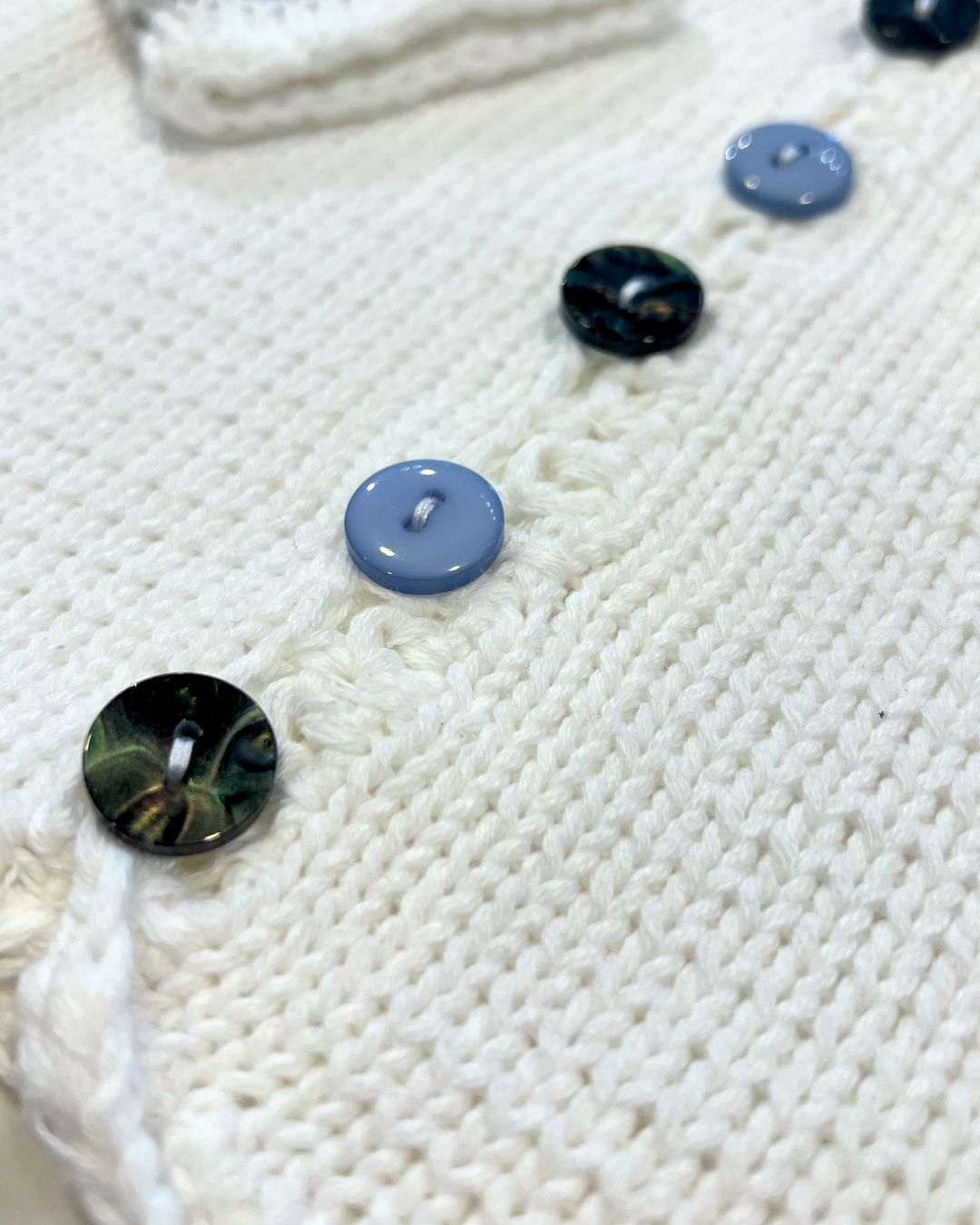 boutique baby sweater set, white pastel stripe baby knit outfit, newborn boy girl sweater Expressions Boutique NY, pastel stripe baby shower gift, heirloom cotton knit baby outfit, boutique baby clothes neutral, newborn sweater with hat set, pastel baby knitwear for spring, boutique unisex baby clothing, cotton knit baby girl boy outfit