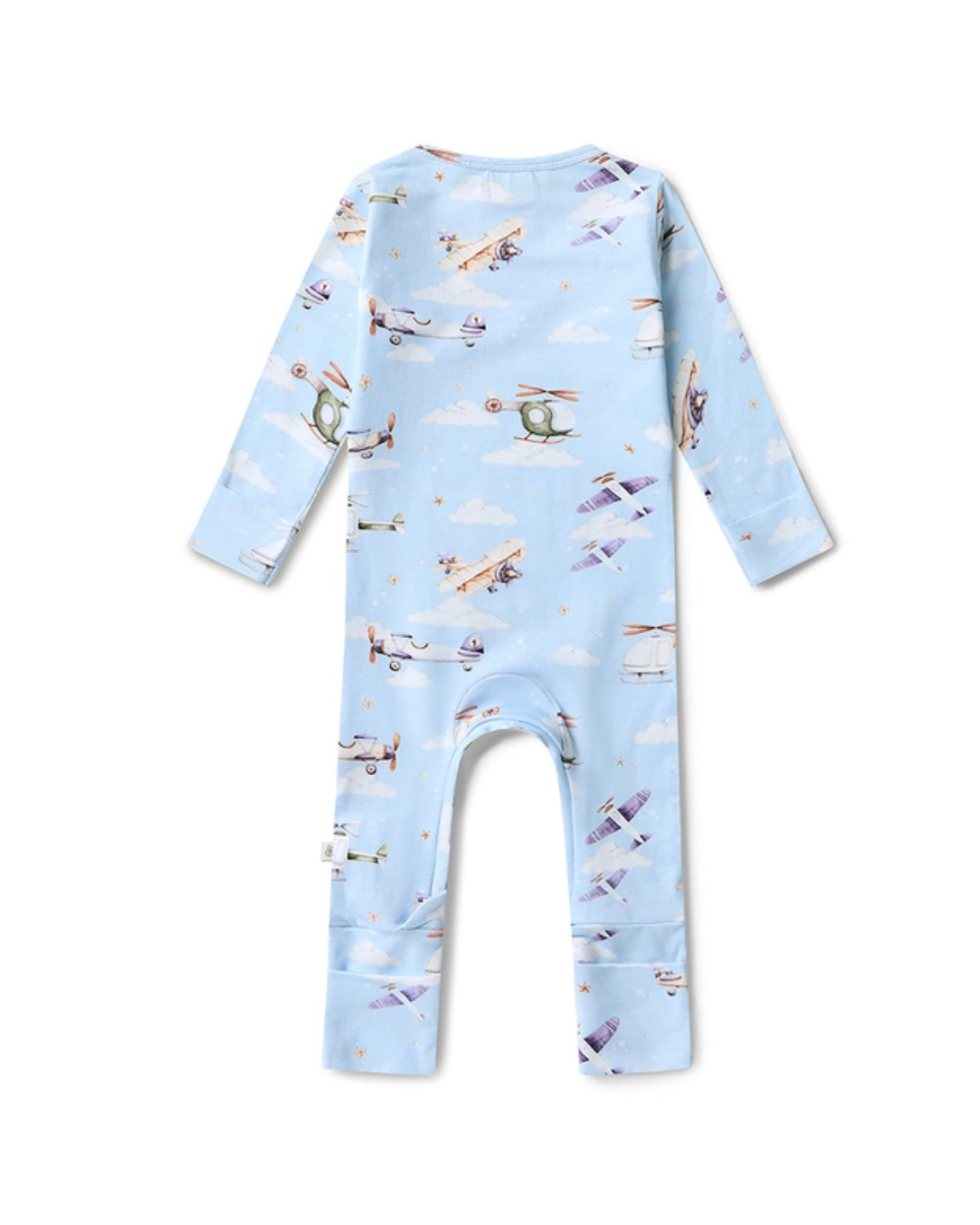 snuggle, baby organic romper, convertible baby sleeper, airplane print baby outfit, newborn footie romper, soft organic cotton baby clothes, boutique baby romper, baby boy sky romper, infant one piece outfit, eco friendly baby clothing, baby shower gift romper
