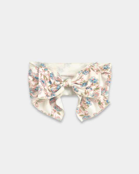 Sadie baby headband, floral infant headband, boutique baby bow, newborn baby girl hair accessories, soft baby headwrap, oversized bow headband, matching romper headband, boutique baby accessories, baby girl outfit accessories, infant floral bow, soft stretch baby headband, Sadie set headband