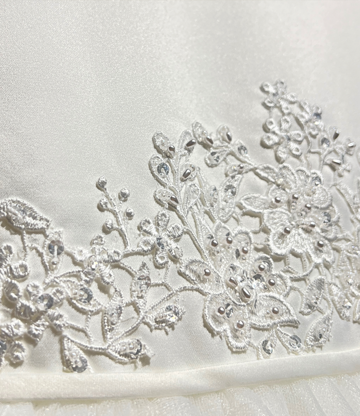 ivory lace flower girl dress, ivory tulle flower girl gown, boutique girls special occasion dress, ivory lace formal dress, couture girls dress, ivory embroidered lace gown, boutique flower girl outfit, ivory communion dress, Expressions Boutique NY, special occasion kids fashion