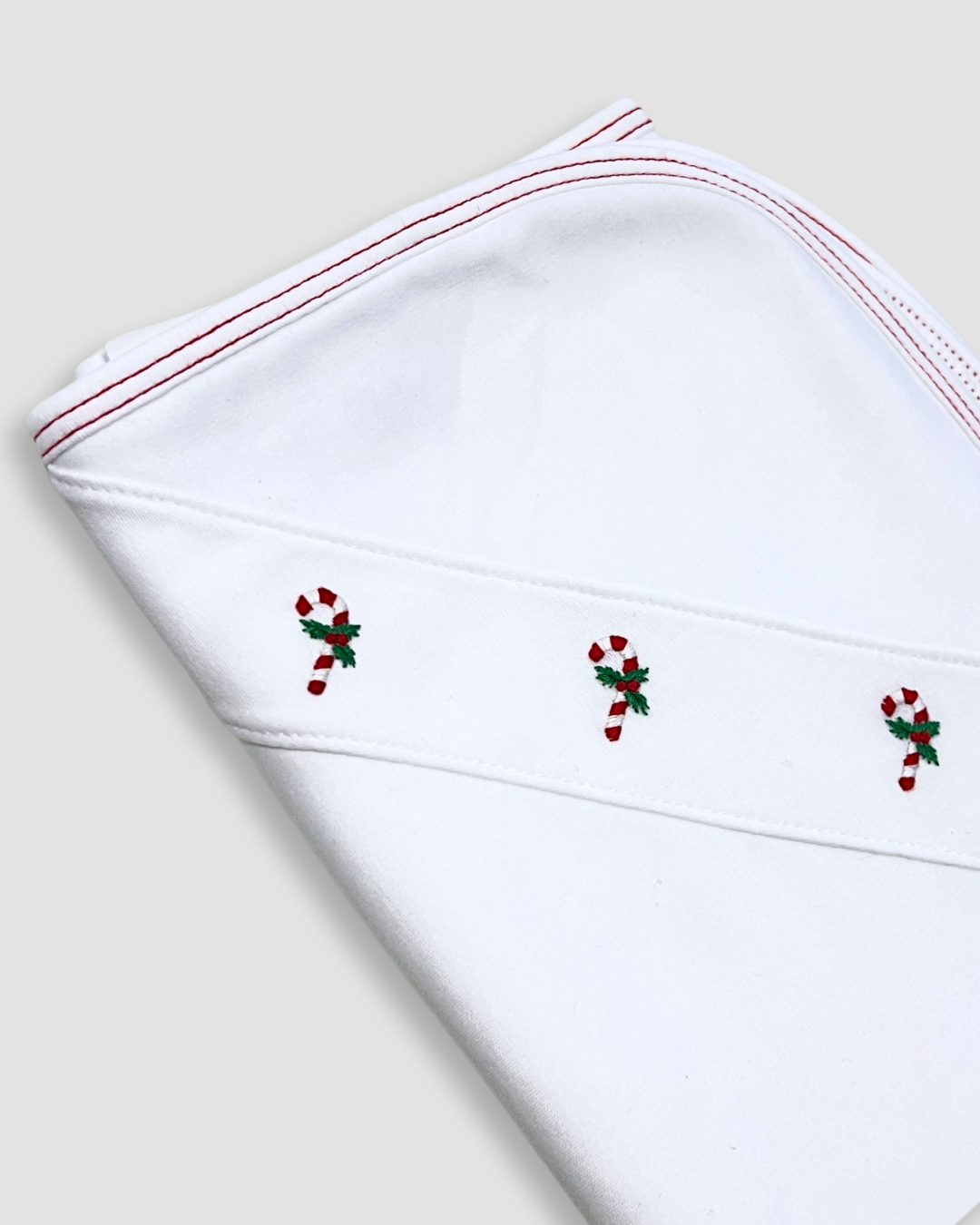 Baby Threads Candy Cane Blanket - Soft Christmas & Holiday Baby Blanket