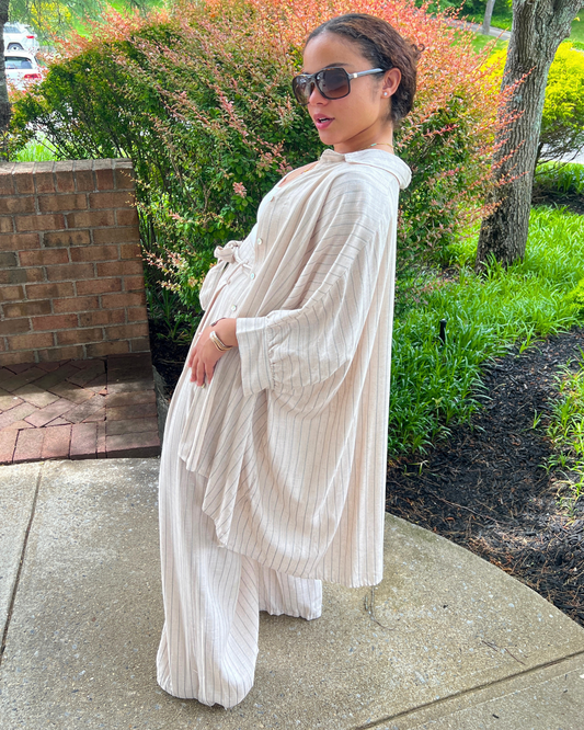 Oatmeal Oversized Malange Shirt