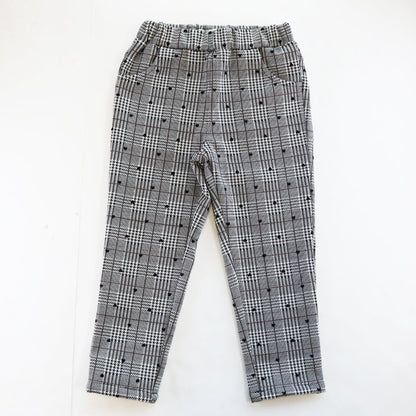 2pc Velvet Heart Plaid Vest with Pants