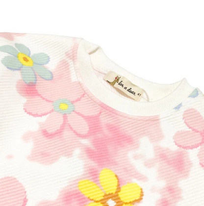 Multi Floral Cloud Dye Sweatshirt A