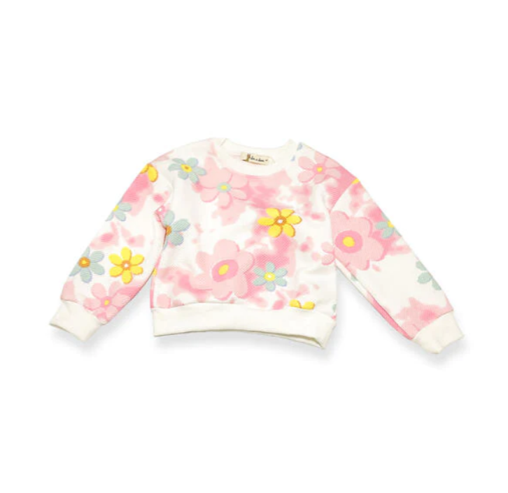 Multi Floral Cloud Dye Sweatshirt