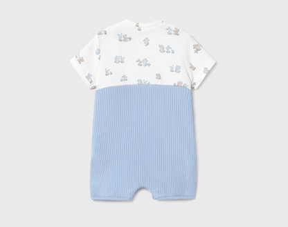 Lt Blue w Bear/Bunny Romper