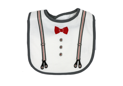 gentleman baby bib set, tuxedo baby bibs, baby shower gift boy bib set, interlock cotton baby bibs, little gentleman bib pack, formal baby bib set, boutique baby boy bibs, funny baby bib set for boys, bowtie print baby bibs, stylish baby feeding bibs