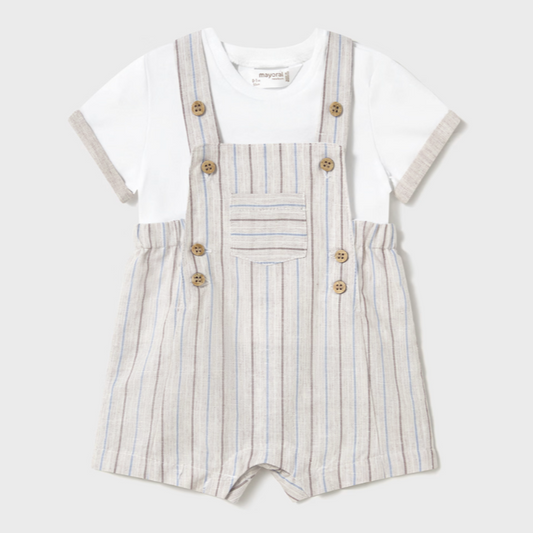 Multicolor Stripe Overall