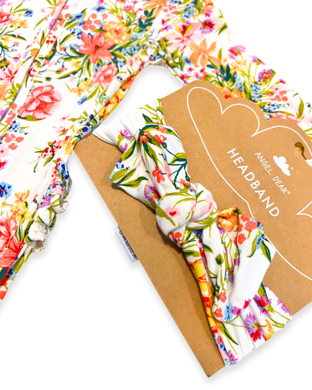 Garden Joy Ruffle Zipper Footie