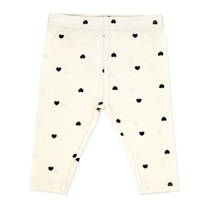 baby girl 3 piece outfit set, toddler heart print clothing set, boutique baby girl clothes, baby girl cream peplum top set, newborn bow headband outfit, infant girl leggings set, baby girl special occasion outfit, toddler scattered hearts set, boutique baby shower gift girl, baby girl photo-ready outfit