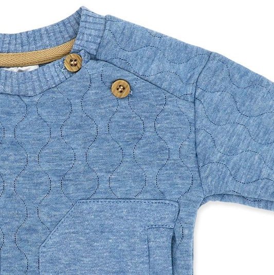 baby boy jogger set, toddler quilted sweatsuit, boutique baby clothes boy, infant denim blue jogger outfit, newborn boy fall outfit set, toddler boy cozy loungewear, baby boy 2 piece jogger set, quilted baby sweatsuit set, boutique infant boy everyday wear, toddler casual baby boy outfit