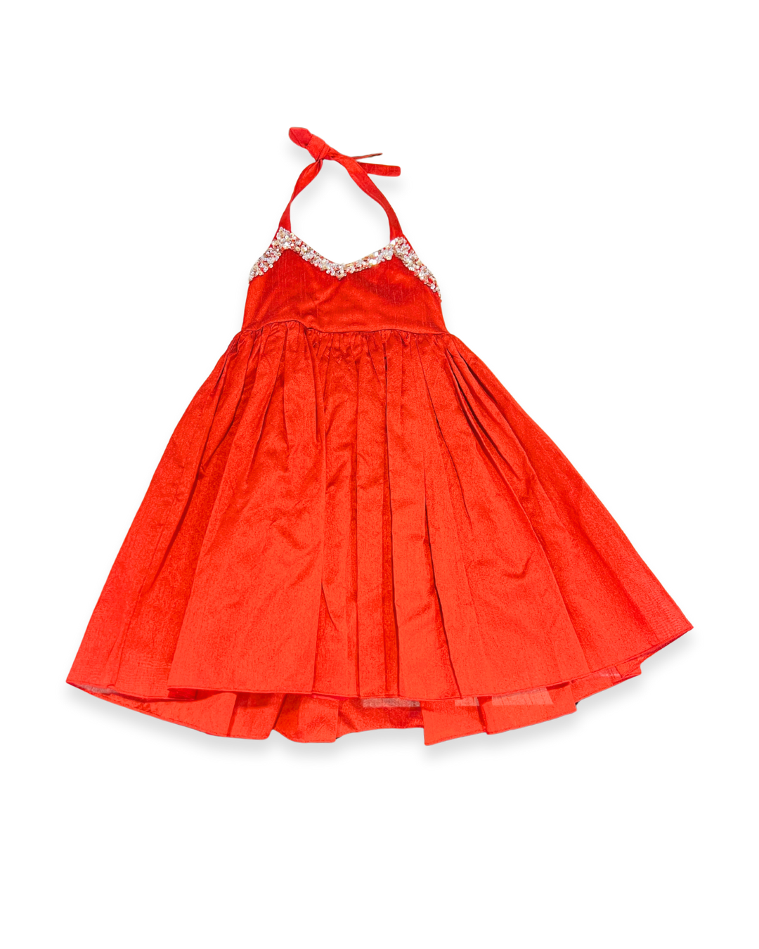 girls garnet red tulle dress Expressions Boutique NY, holiday party dress for girls, sequin halter dress toddler boutique, red special occasion dress girls, festive girls tulle gown boutique fashion