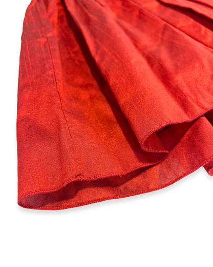 girls garnet red tulle dress Expressions Boutique NY, holiday party dress for girls, sequin halter dress toddler boutique, red special occasion dress girls, festive girls tulle gown boutique fashion