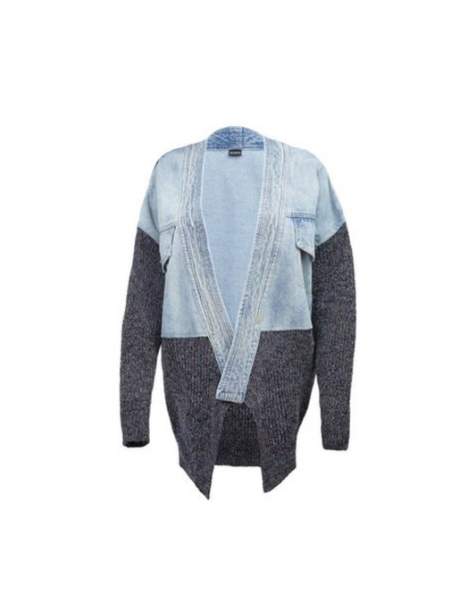Denim & Grey Combo Jacket