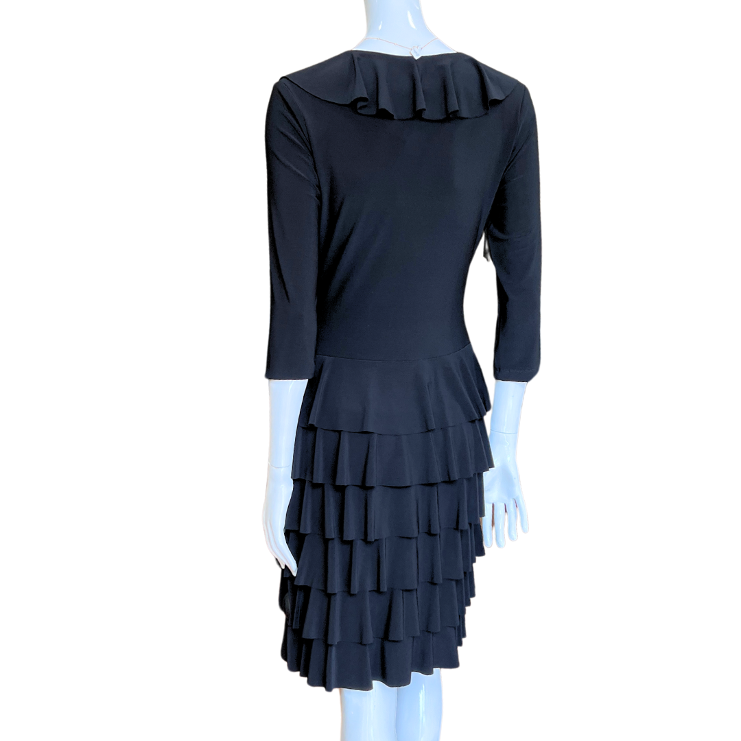 Black Ruffled Dress