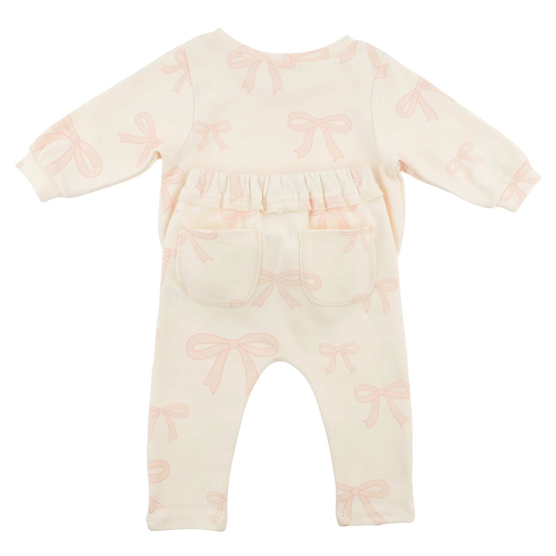 big bow baby outfit, pink bow toddler set, boutique baby girl clothing, Brooklyn Box pant set, baby girl 2-piece outfit, bow print loungewear, cute baby girl bow outfit, soft cotton toddler set, boutique bow baby clothes, stylish baby girl outfit