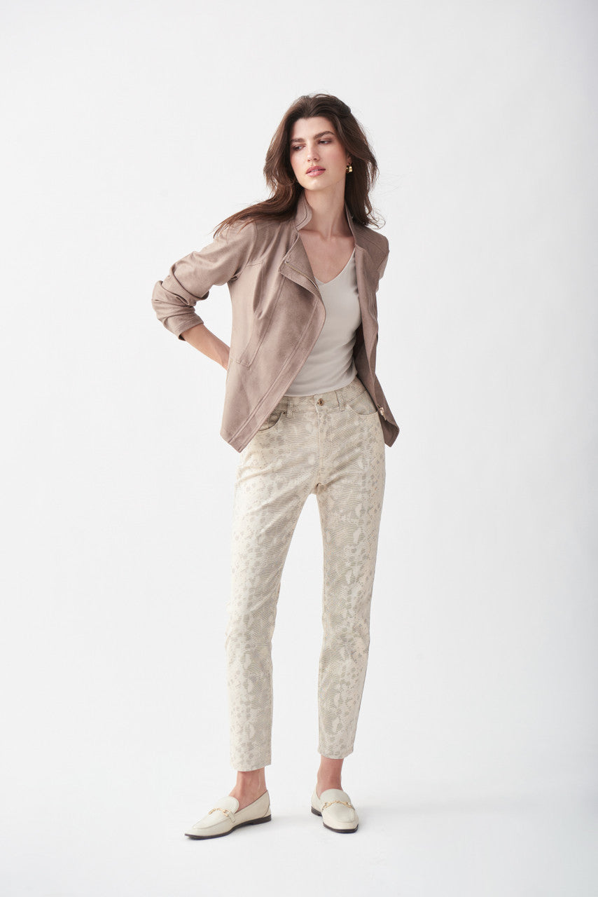 Natural snake print pant