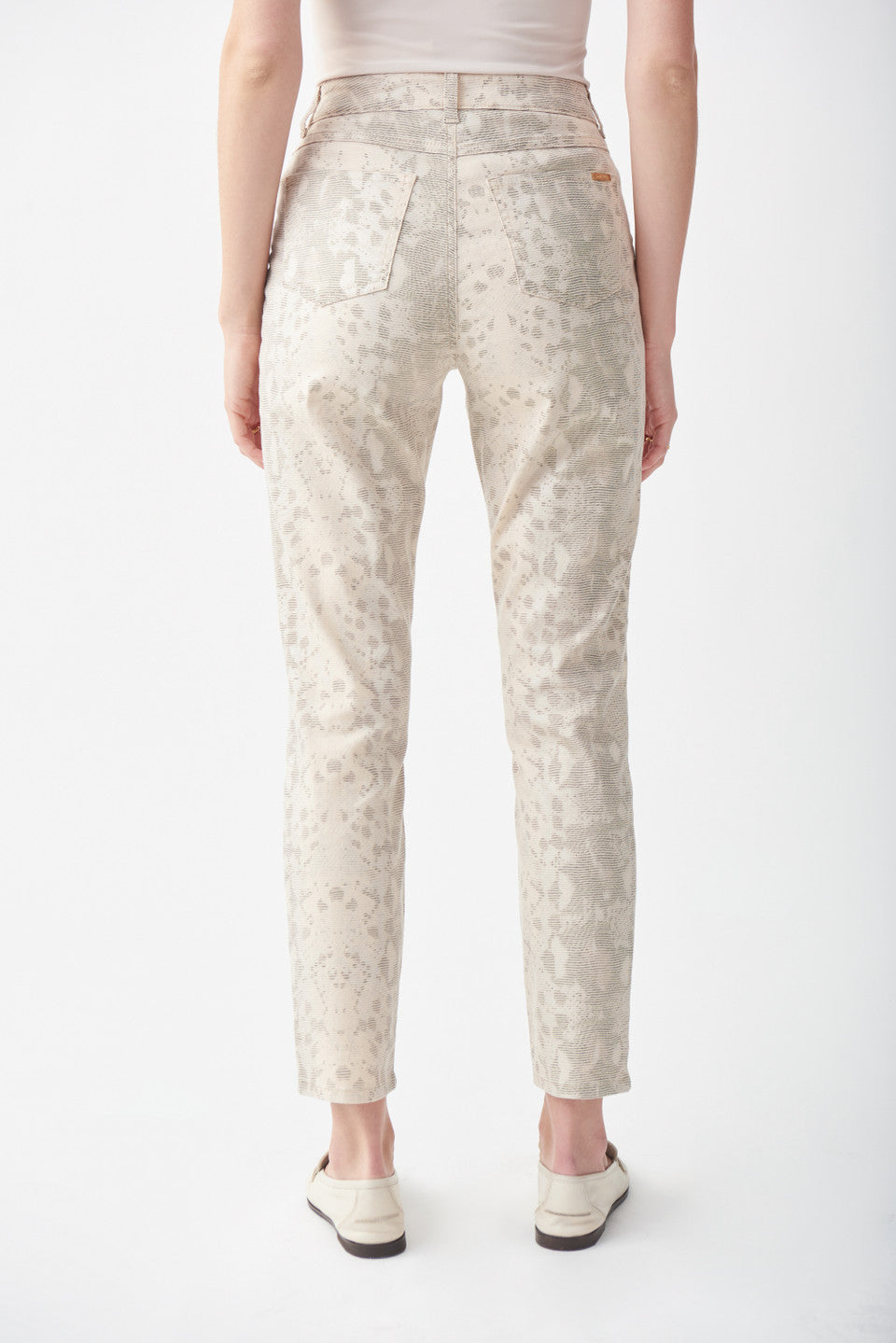 Natural snake print pant