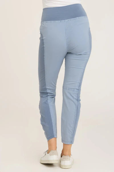 Light Blue High Waist Twill Pant