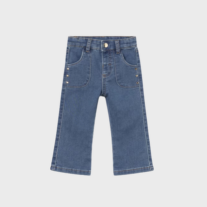 2pc Pink Sweater w Denim Pant